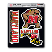 University of Maryland Decal 3-pk 5 x 6.25 - 3 Various Logos / Wordmark, 61034