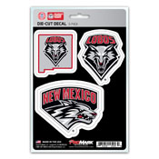 University of New Mexico Decal 3-pk 5 x 6.25 - 3 Various Logos / Wordmark, 61044
