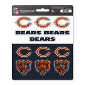 NFL - Chicago Bears Mini Decal 12-pk 5 x 6.25 - 12 Various Logos / Wordmark, 61115