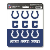NFL - Indianapolis Colts Mini Decal 12-pk 5 x 6.25 - 12 Various Logos / Wordmark, 61122