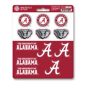 University of Alabama Mini Decal 12-pk 5 x 6.25 - 12 Various Logos / Wordmark, 61148