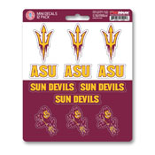Arizona State University Mini Decal 12-pk 5 x 6.25 - 12 Various Logos / Wordmark, 61150