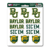 Baylor University Mini Decal 12-pk 5 x 6.25 - 12 Various Logos / Wordmark, 61152