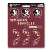 Florida State University Mini Decal 12-pk 5 x 6.25 - 12 Various Logos / Wordmark, 61159
