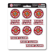 University of Louisiana-Lafayette Mini Decal 12-pk 5 x 6.25 - 12 Various Logos / Wordmark, 61171