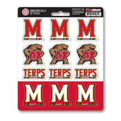 University of Maryland Mini Decal 12-pk 5 x 6.25 - 12 Various Logos / Wordmark, 61172