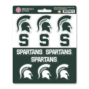 Michigan State University Mini Decal 12-pk 5 x 6.25 - 12 Various Logos / Wordmark, 61176