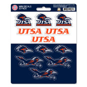 University of Texas at San Ant Mini Decal 12-pk 5 x 6.25 - 12 Various Logos / Wordmark, 61193