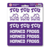 Texas Christian University Mini Decal 12-pk 5 x 6.25 - 12 Various Logos / Wordmark, 61197
