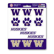 University of Washington Mini Decal 12-pk 5 x 6.25 - 12 Various Logos / Wordmark, 61204