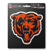 NFL - Chicago Bears Matte Decal 5 x 6.25 - "Bear Head" Logo, 61218