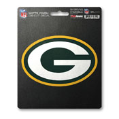 NFL - Green Bay Packers Matte Decal 5 x 6.25 - "Oval G" Logo, 61224