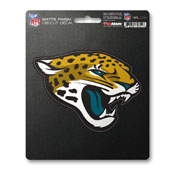 NFL - Jacksonville Jaguars Matte Decal 5 x 6.25 - "Jaguar Head" Logo, 61226