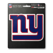 NFL - New York Giants Matte Decal 5 x 6.25 - "NY" Logo, 61232