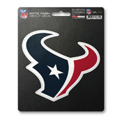 NFL - Houston Texans Matte Decal 5 x 6.25 - "Bull Head" Primary Logo, 61244