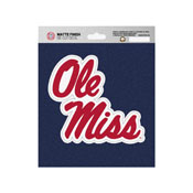 University of Mississippi (Ole Miss) Matte Decal 5 x 6.25 - 