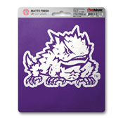 Texas Christian University Matte Decal 5 x 6.25 - "Horned Frog" Logo, 61292