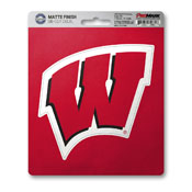 University of Wisconsin Matte Decal 5 x 6.25 - "W" Logo, 61302