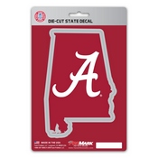 University of Alabama State Shape Decal 5 x 6.25 - "A" Logo / Shape of Alabama, 61320
