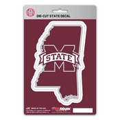 Mississippi State University State Shape Decal 5 x 6.25 - 