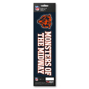 NFL - Chicago Bears Team Slogan Decal 3 x 12 - Primary Logo & Team Slogan, 61373