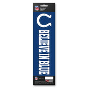 NFL - Indianapolis Colts Team Slogan Decal 3 x 12 - Primary Logo & Team Slogan, 61380