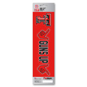 Texas Tech University Team Slogan Decal 3 x 12 - Primary Logo & Team Slogan, 61435