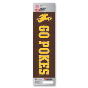 University of Wyoming Team Slogan Decal 3 x 12 - Primary Logo & Team Slogan, 61437
