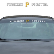 Pittsburgh Pirates Sun Stripe Windshield Decal 3.25 in. x 34 in., 61455