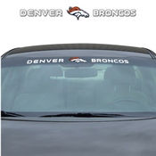 NFL - Denver Broncos Windshield Decal 34 x 3.5 - Primary Logo and Team Wordmark, 61470