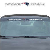 New England Patriots Sun Stripe Windshield Decal 3.25 in. x 34 in., 61478