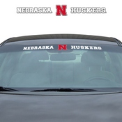 Nebraska Cornhuskers Sun Stripe Windshield Decal 3.25 in. x 34 in., 61521