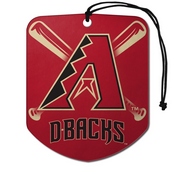 MLB - Arizona Diamondbacks Air Freshener 2-pk 2.75 x 3.5 - "Stylized A" Primary Logo & Wordmark, 61541
