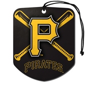 MLB - Pittsburgh Pirates Air Freshener 2-pk 2.75 x 3.5 - "P" Primary Logo & Wordmark, 61554