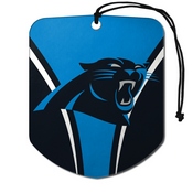 NFL - Carolina Panthers Air Freshener 2-pk 2.75 x 3.5 - Panthers Primary Logo, 61564