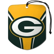 NFL - Green Bay Packers Air Freshener 2-pk 2.75 x 3.5 - Packers Primary Logo, 61571