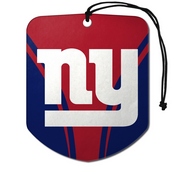 NFL - New York Giants Air Freshener 2-pk 2.75 x 3.5 - Giants Primary Logo, 61579