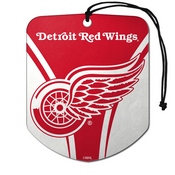 NHL - Detroit Red Wings Air Freshener 2-pk 2.75 x 3.5 - "Winged Wheel" Primary Logo & Wordmark, 61596