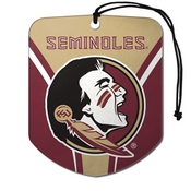 Florida State University Air Freshener 2-pk 2.75 x 3.5 - "Seminole" Logo & Wormark, 61610