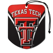 Texas Tech University Air Freshener 2-pk 2.75 x 3.5 - "TT" Logo & Wordmark, 61637