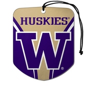 University of Washington Air Freshener 2-pk 2.75 x 3.5 - "W" Logo & Wordmark, 61640