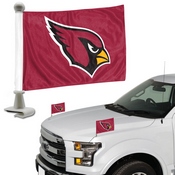 NFL - Arizona Cardinals Ambassador Flags 4 x 6 - Cardinals Primary Logo - Red Flag, 61856
