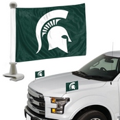 Michigan State University Ambassador Flags 4 x 6 - "Spartan Helmet" Primary Logo, 61915