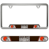NFL - Cleveland Browns Embossed License Plate Frame 12.25 x 6.25 - Primary Logo and Wordmark, 61949