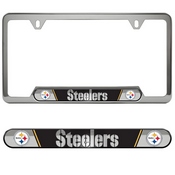 NFL - Pittsburgh Steelers Embossed License Plate Frame 12.25 x 6.25 - Primary Logo and Wordmark, 61964