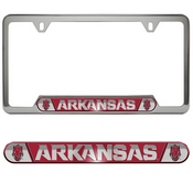 University of Arkansas Embossed License Plate Frame 12.25 x 6.25 - Primary Logo and Wordmark, 61975