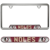 Florida State University Embossed License Plate Frame 12.25 x 6.25 - Primary Logo and Wordmark, 61979