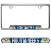 West Virginia University Embossed License Plate Frame 12.25 x 6.25 - Primary Logo and Wordmark, 61996