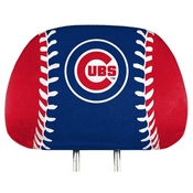 Chicago Cubs Printed Head Rest Cover Set - 2 Pieces, 61998