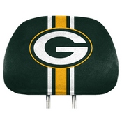 Green Bay Packers Printed Head Rest Cover Set - 2 Pieces, 62013